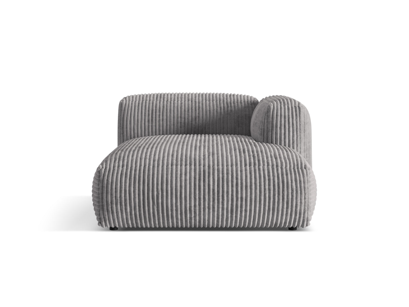 Martina Sofa Chaise Lounge rechts 1 Sitz in Light Grey-Tilia präsentiert im Onlineshop von KAQTU Design AG. L-Sofa rechts ist von Micadoni