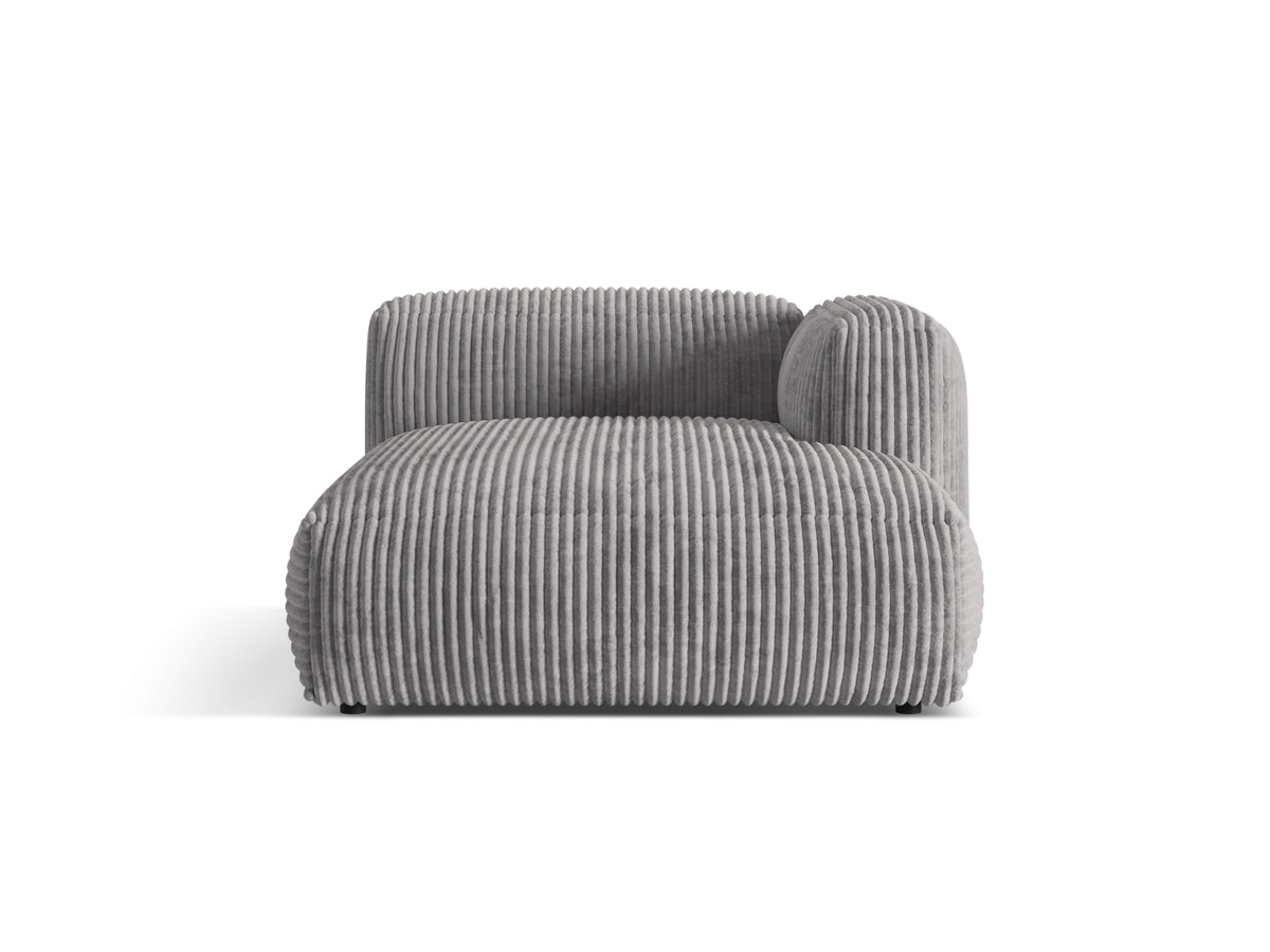 Martina Sofa Chaise Lounge rechts 1 Sitz in Light Grey-Tilia präsentiert im Onlineshop von KAQTU Design AG. L-Sofa rechts ist von Micadoni