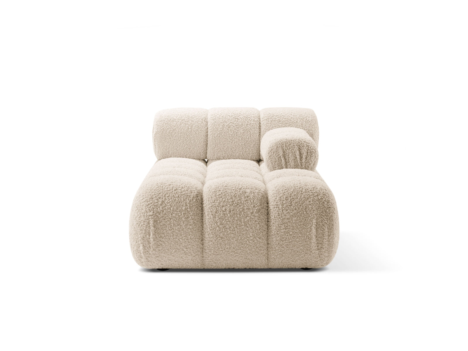 Bellis Boucle Sofa Chaise Lounge rechts 1 Sitz 94cm in Light Beige-Rolf präsentiert im Onlineshop von KAQTU Design AG. L-Sofa rechts ist von Micadoni