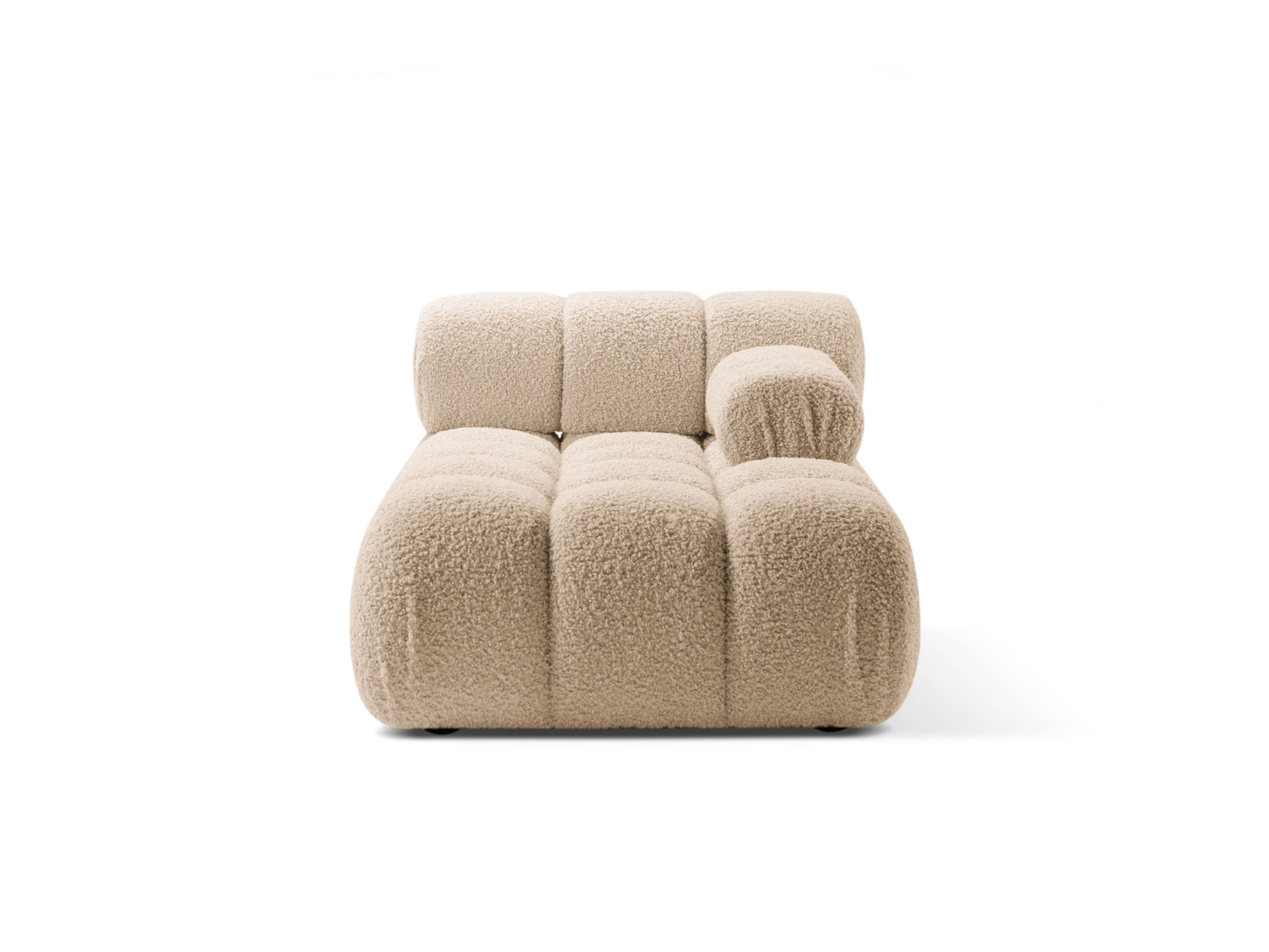 Bellis Boucle Sofa Chaise Lounge rechts 1 Sitz 94cm in Sand präsentiert im Onlineshop von KAQTU Design AG. L-Sofa rechts ist von Micadoni