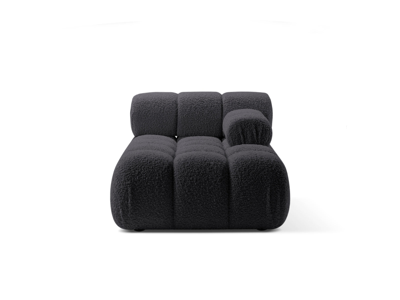 Bellis Boucle Sofa Chaise Lounge rechts 1 Sitz 94cm in Graphite-Rolf präsentiert im Onlineshop von KAQTU Design AG. L-Sofa rechts ist von Micadoni
