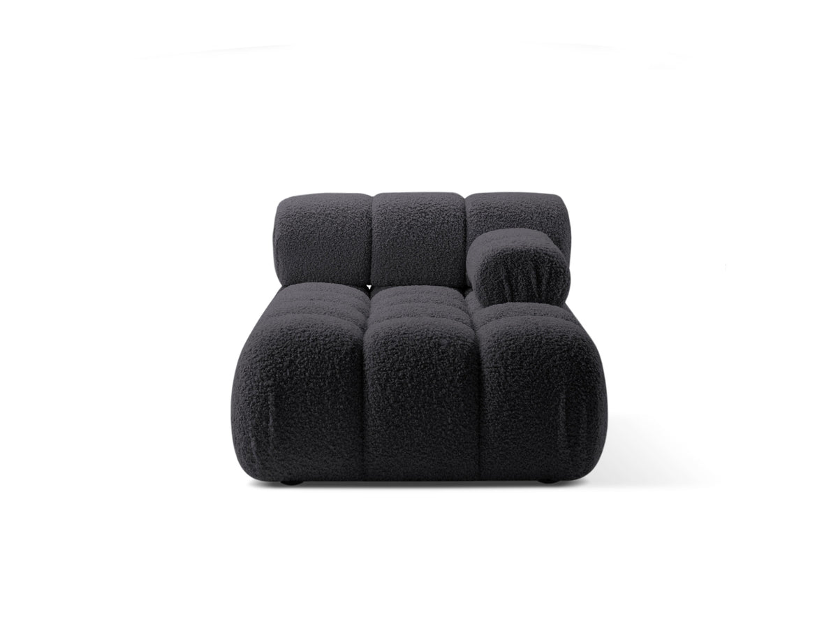 Bellis Boucle Sofa Chaise Lounge rechts 1 Sitz 94cm in Graphite-Rolf präsentiert im Onlineshop von KAQTU Design AG. L-Sofa rechts ist von Micadoni