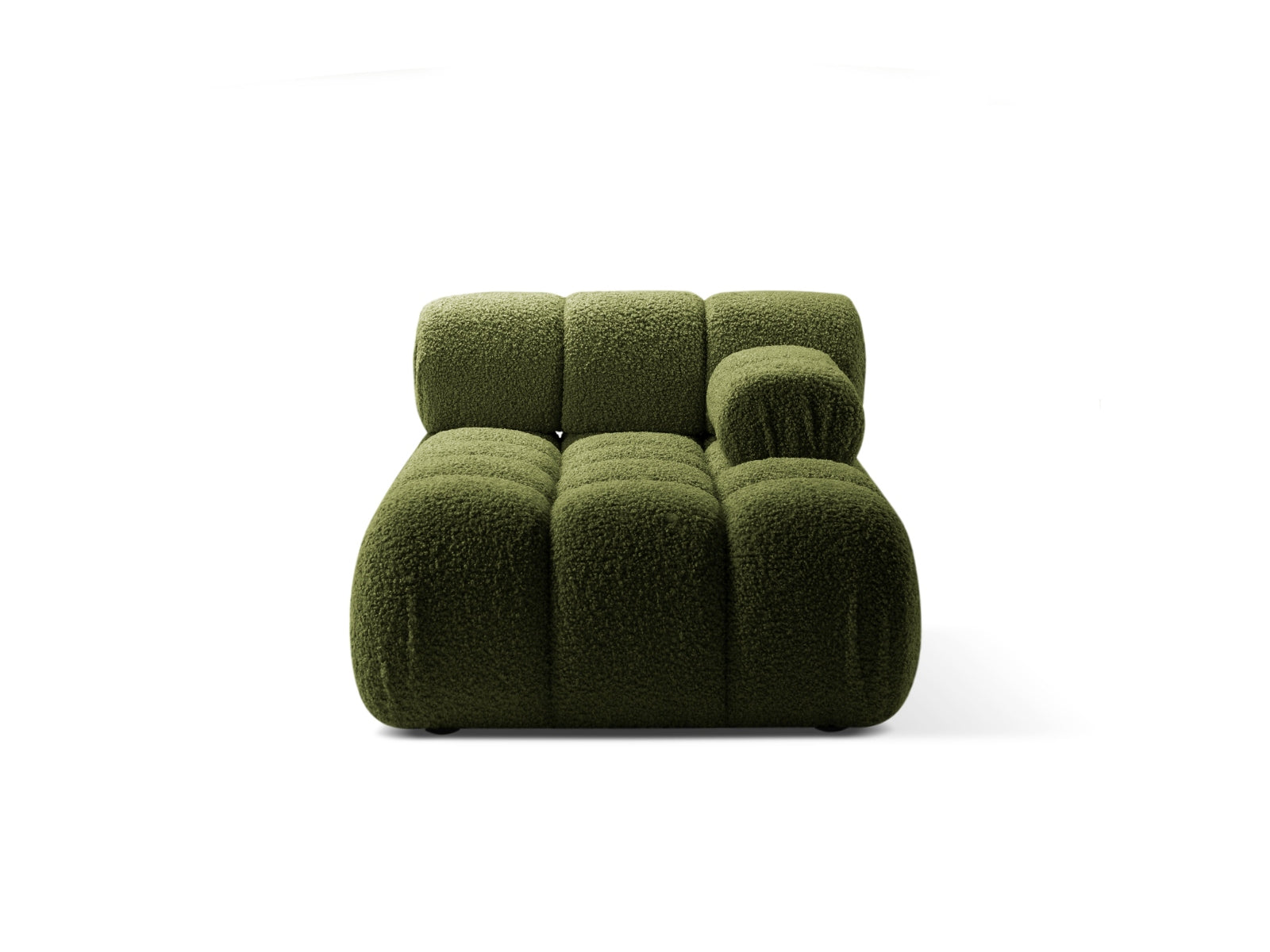 Bellis Boucle Sofa Chaise Lounge rechts 1 Sitz 94cm in Green-Rolf präsentiert im Onlineshop von KAQTU Design AG. L-Sofa rechts ist von Micadoni