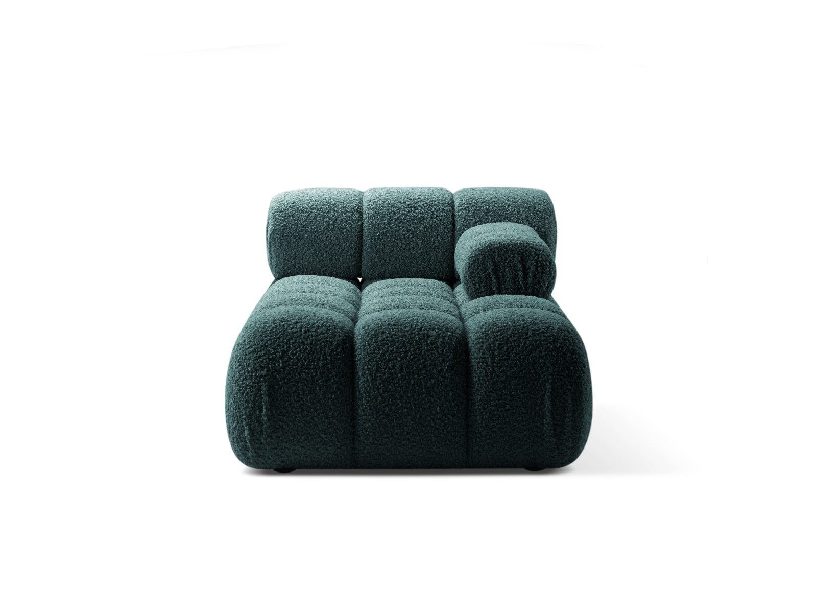 Bellis Boucle Sofa Chaise Lounge rechts 1 Sitz 94cm in Petrol-Rolf präsentiert im Onlineshop von KAQTU Design AG. L-Sofa rechts ist von Micadoni