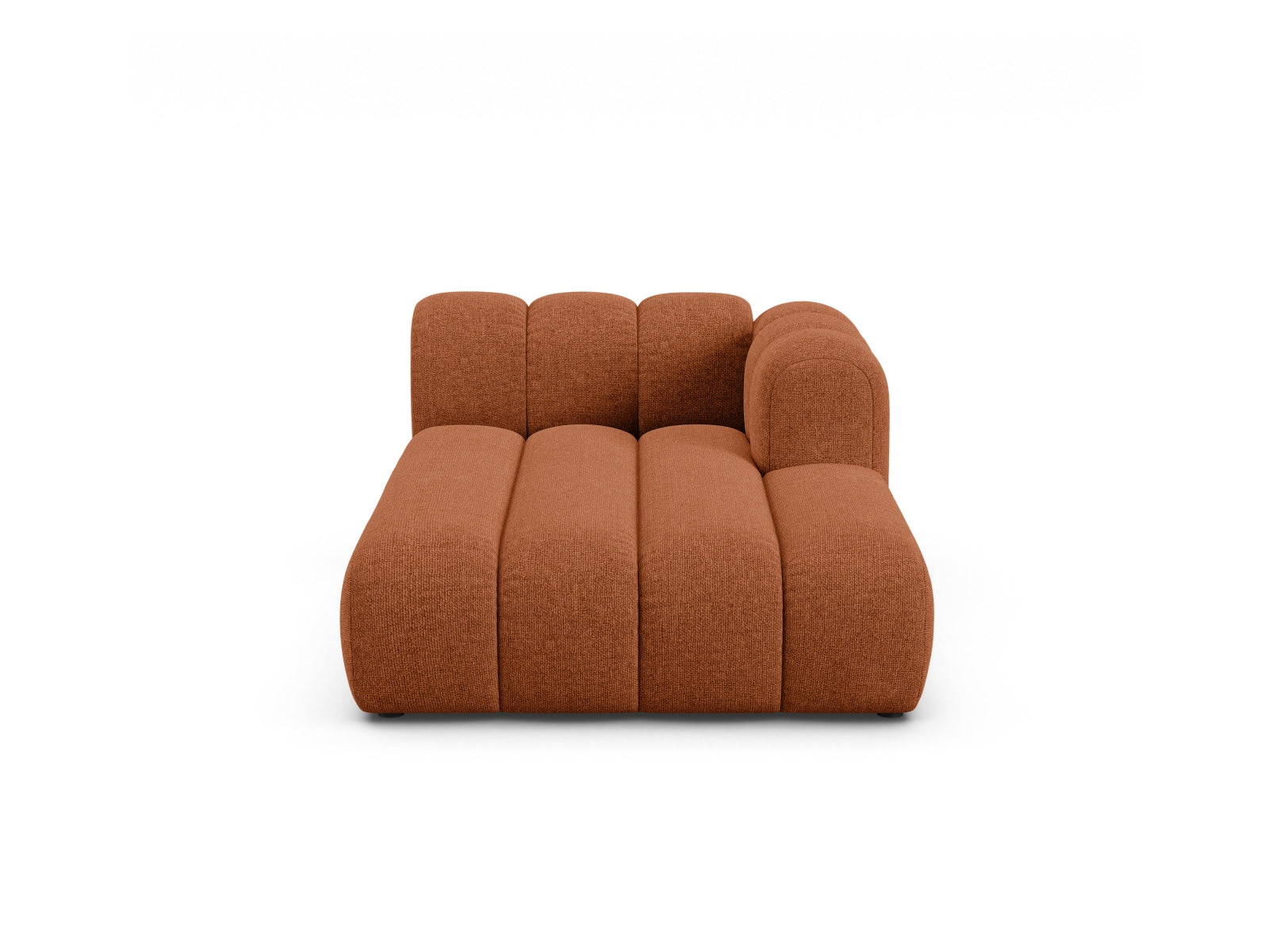 Lupine Chaise Longue rechts 2 Sitzer in Brick präsentiert im Onlineshop von KAQTU Design AG. Modulares Sofa ist von Micadoni