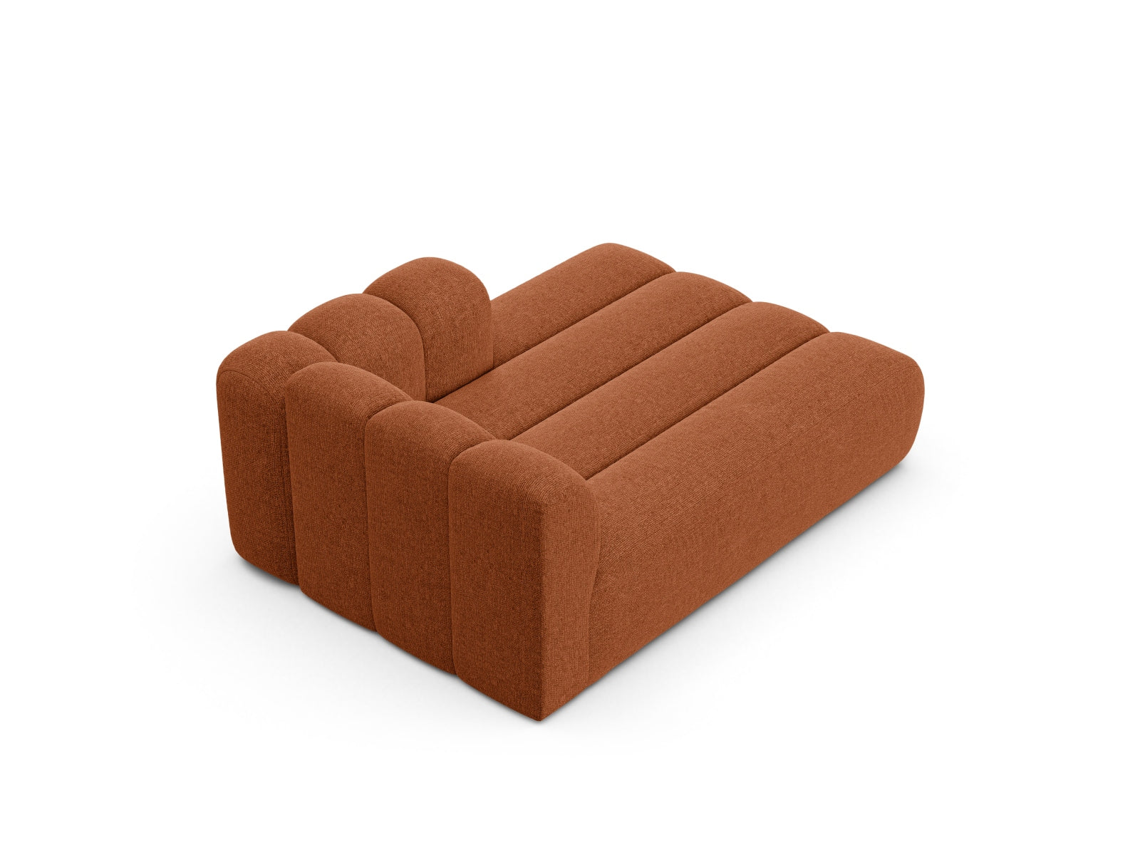 Lupine Chaise Longue rechts 2 Sitzer in Brick-Eden präsentiert im Onlineshop von KAQTU Design AG. Modulares Sofa ist von Micadoni