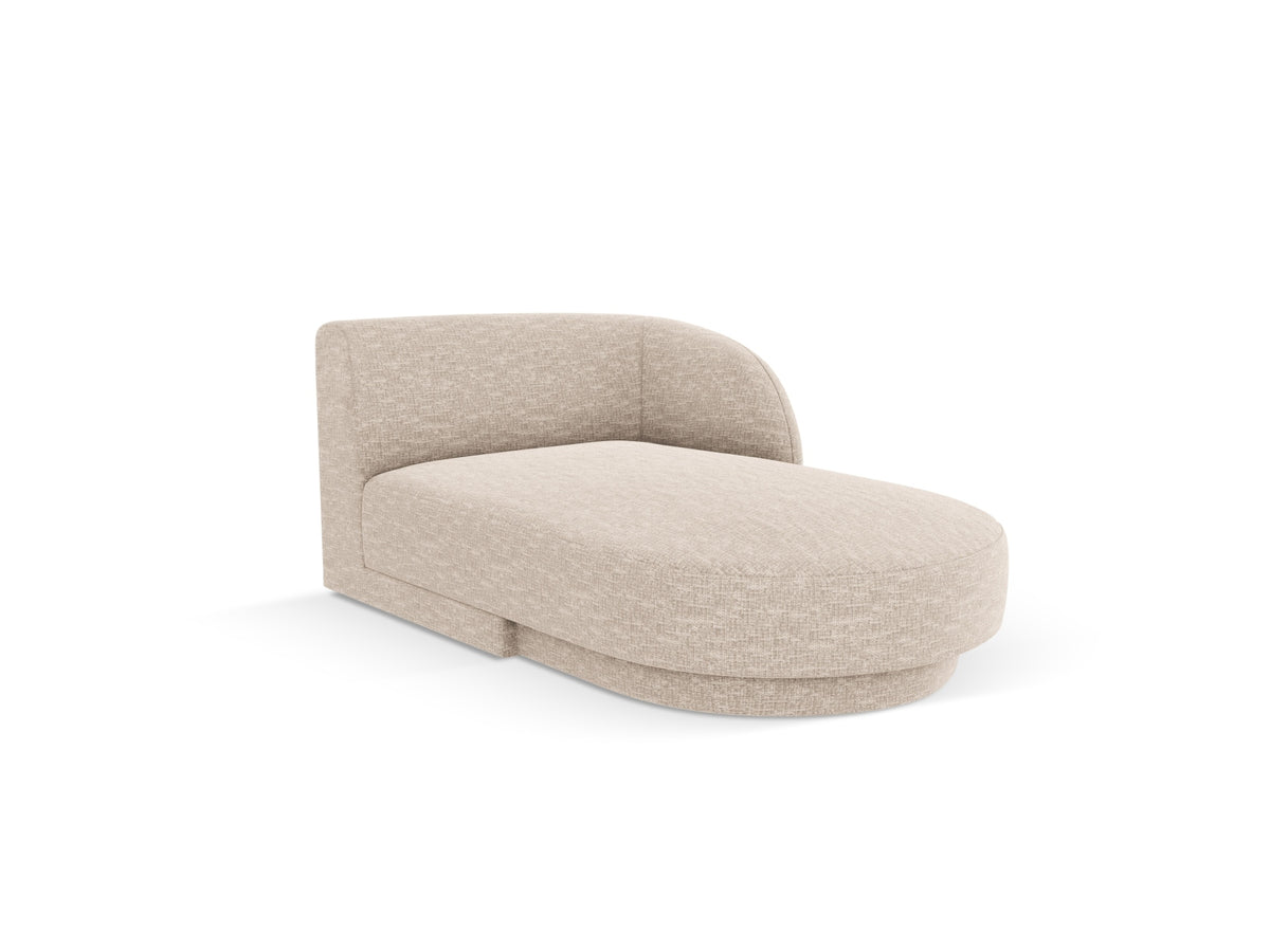 Miley Sofa Chaise Lounge rechts 2 Sitzer in Beige-Eden präsentiert im Onlineshop von KAQTU Design AG. L-Sofa rechts ist von Micadoni