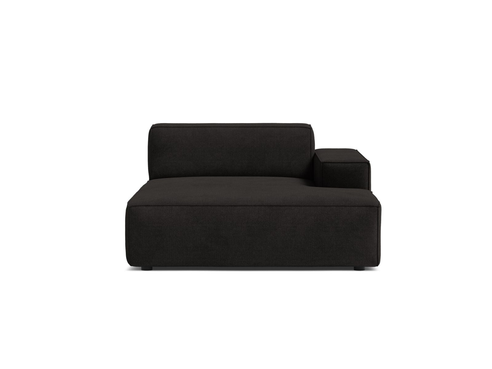1-Sitzer Chaise Longue Rechts Jodie in Black-Liberty präsentiert im Onlineshop von KAQTU Design AG. Modulares Sofa ist von Micadoni