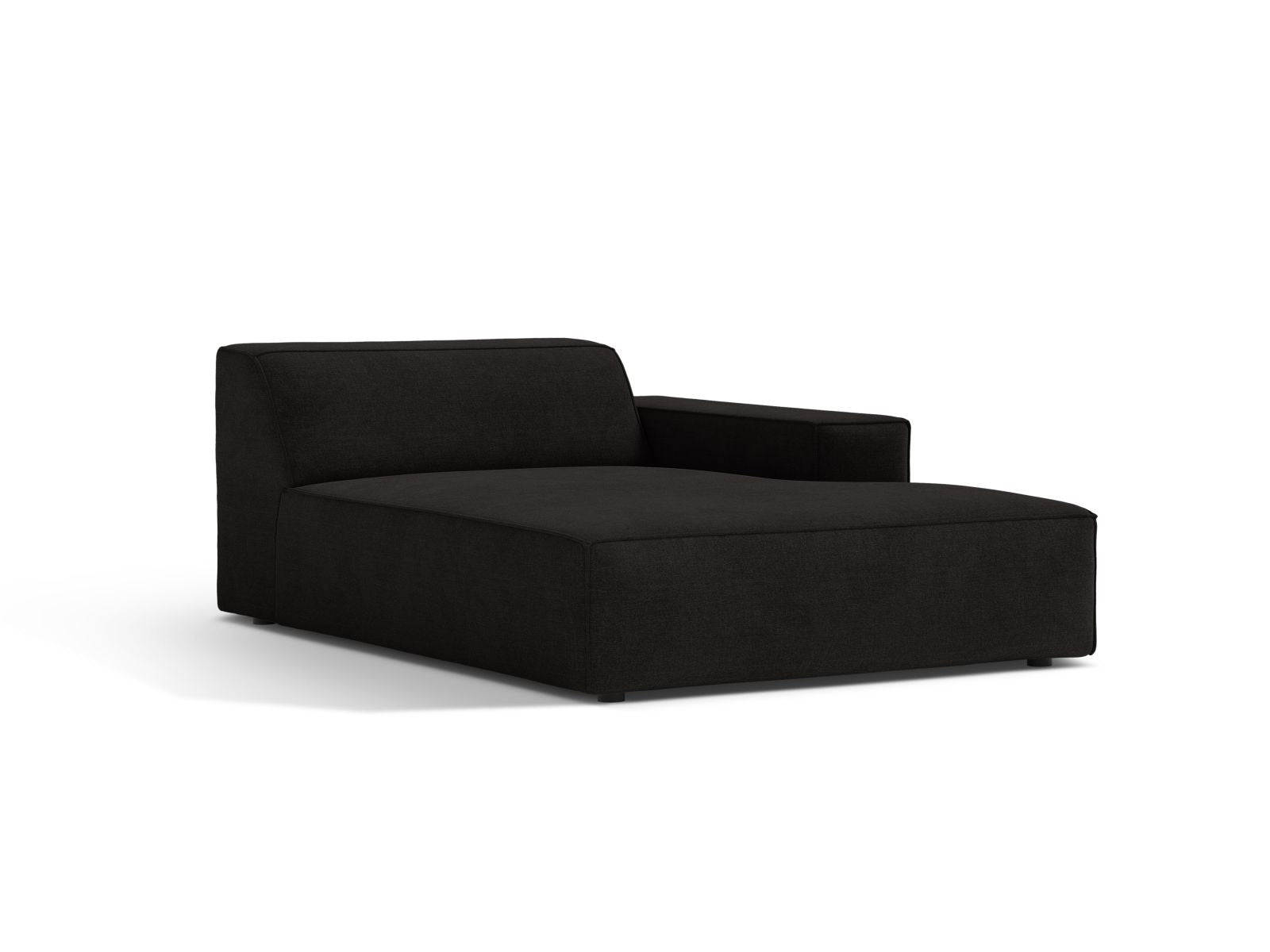 1-Sitzer Chaise Longue Rechts Jodie in Black-Liberty präsentiert im Onlineshop von KAQTU Design AG. Modulares Sofa ist von Micadoni