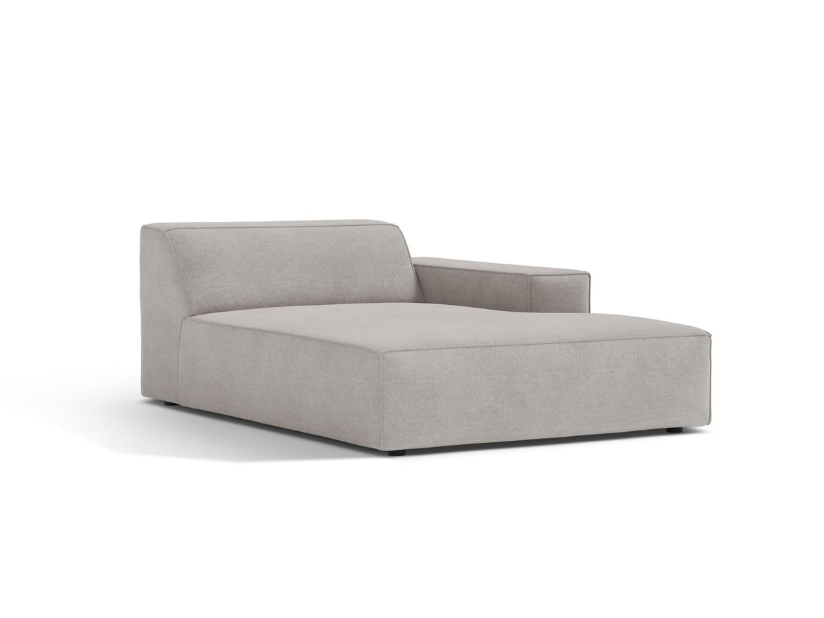 1-Sitzer Chaise Longue Rechts Jodie in Light Grey-Liberty präsentiert im Onlineshop von KAQTU Design AG. Modulares Sofa ist von Micadoni
