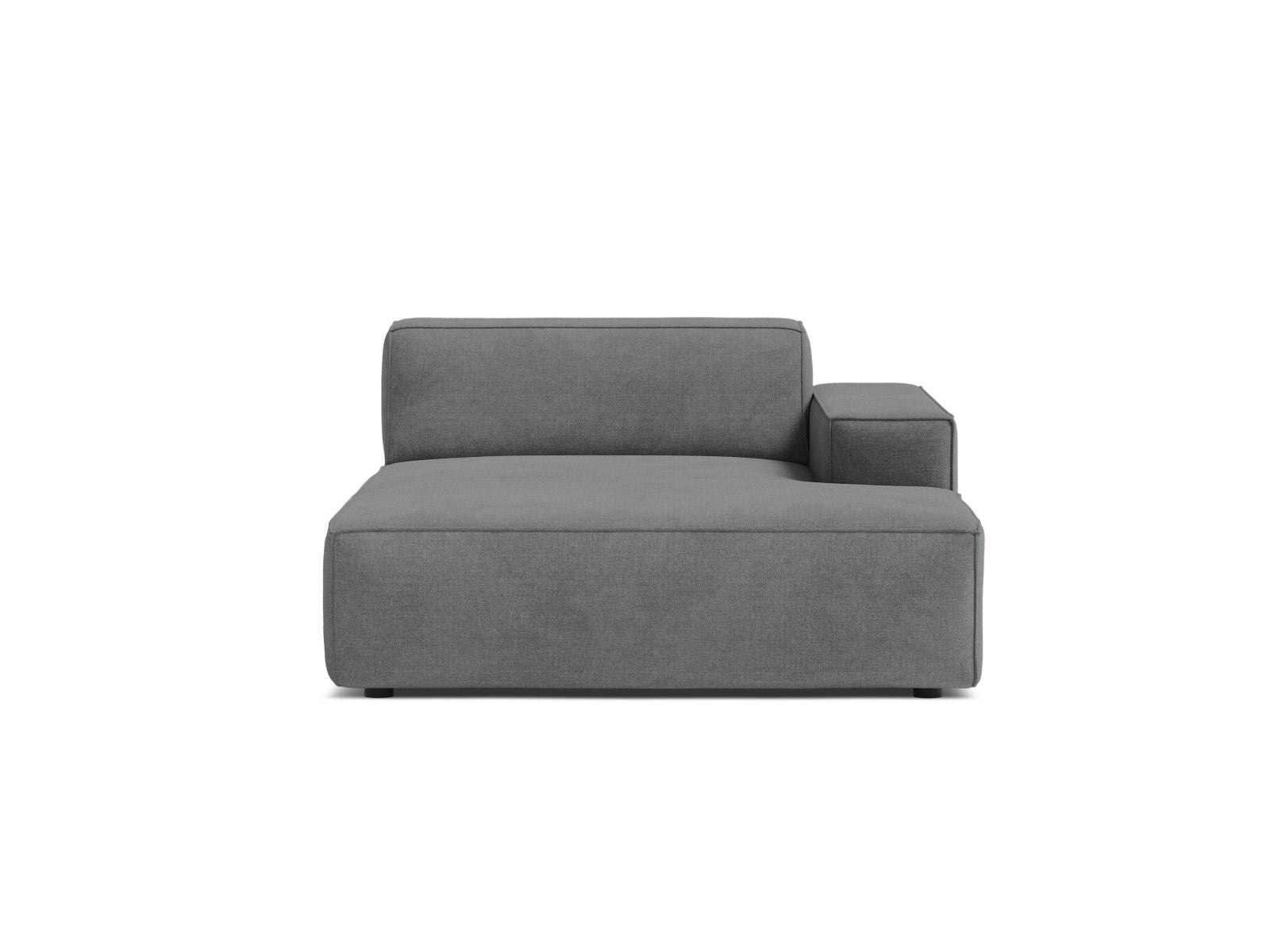 1-Sitzer Chaise Longue Rechts Jodie in Grey-Liberty präsentiert im Onlineshop von KAQTU Design AG. Modulares Sofa ist von Micadoni