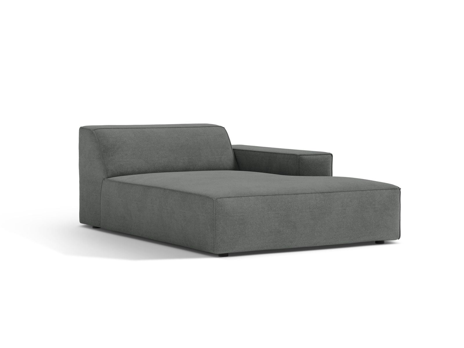 1-Sitzer Chaise Longue Rechts Jodie in Grey-Liberty präsentiert im Onlineshop von KAQTU Design AG. Modulares Sofa ist von Micadoni