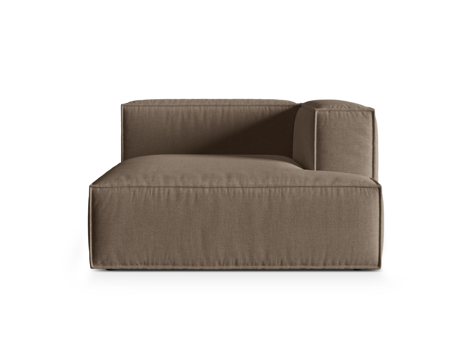 1-Sitzer Modul Chaise Longue Rechts Nuria in Cappuccino-Liberty präsentiert im Onlineshop von KAQTU Design AG. Modulares Sofa ist von Micadoni