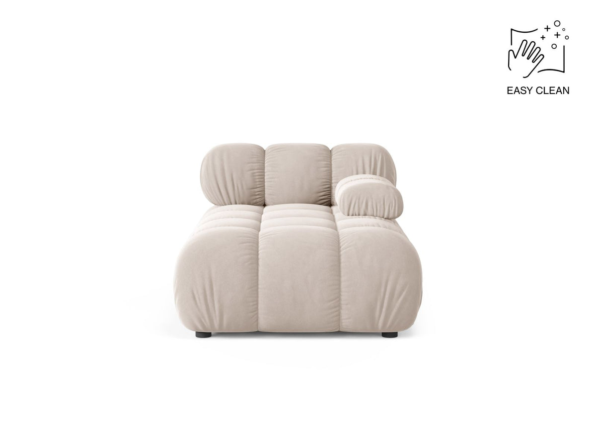 1-Sitzer Chaise Longue rechts Bellis in Light Beige-Venus präsentiert im Onlineshop von KAQTU Design AG. Modulares Sofa ist von Micadoni