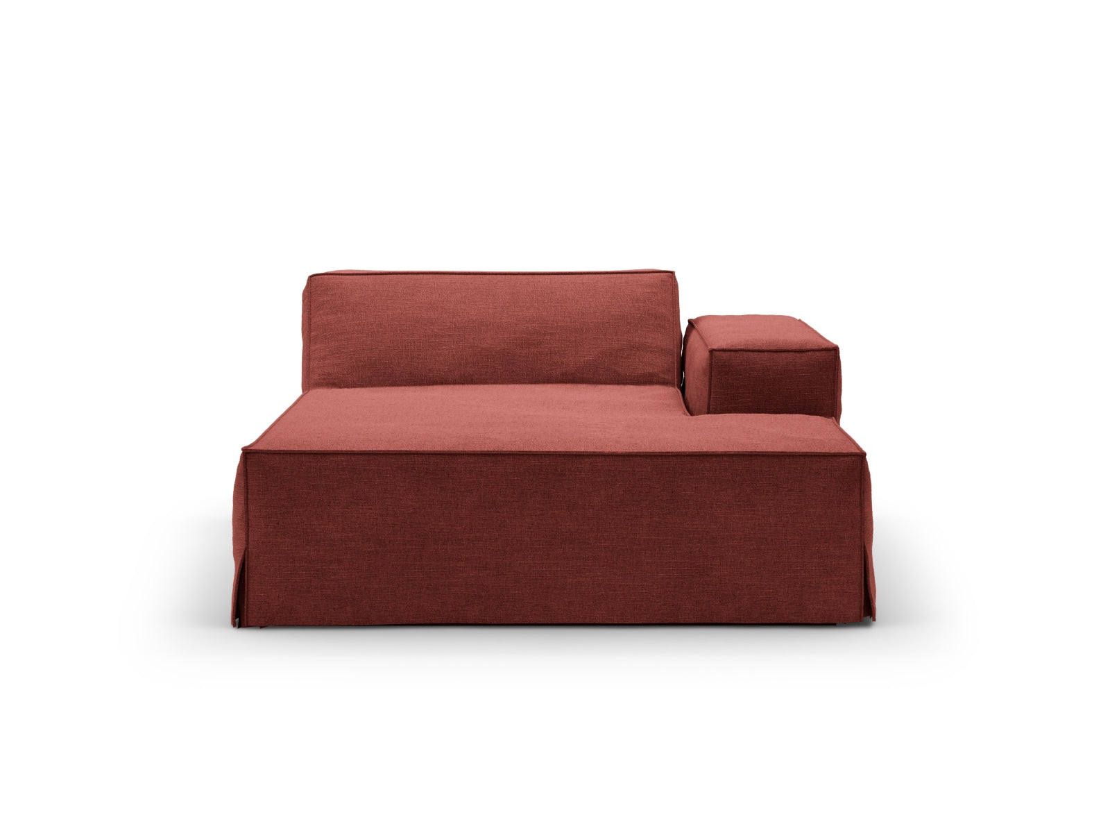 Jodie Modular Chaise Longue rechts 1 Sitzer mit abnehmbaren Bezug in Cherrywood-LINS präsentiert im Onlineshop von KAQTU Design AG. Modulares Sofa ist von Micadoni