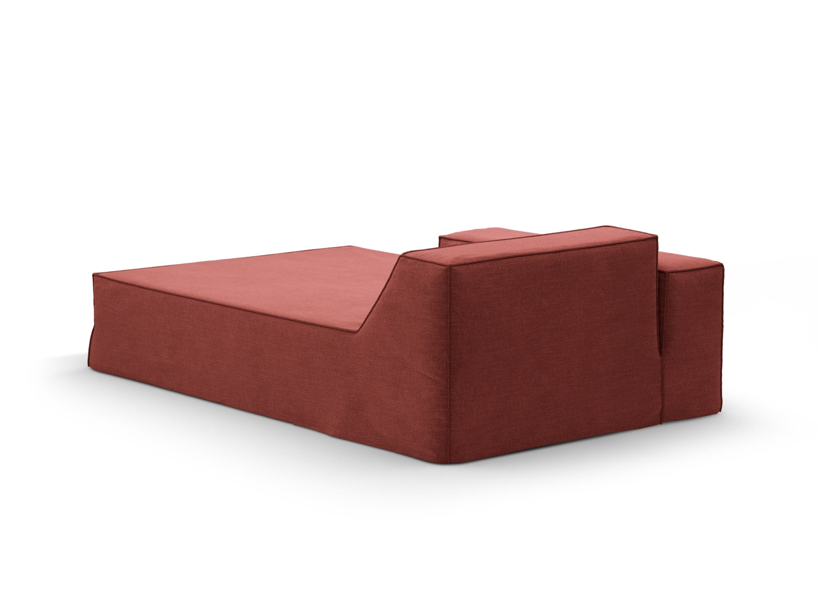 Jodie Modular Chaise Longue rechts 1 Sitzer mit abnehmbaren Bezug in Cherrywood-LINS präsentiert im Onlineshop von KAQTU Design AG. Modulares Sofa ist von Micadoni