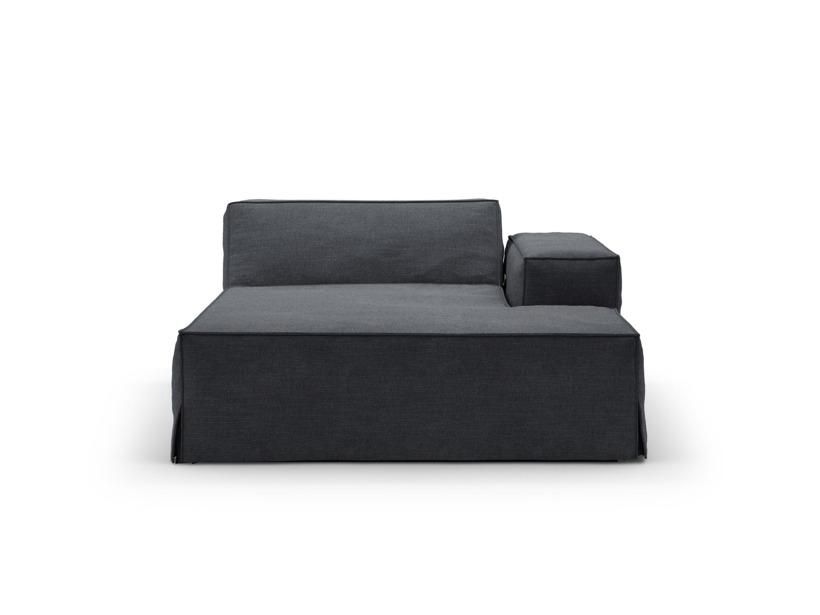 Jodie Modular Chaise Longue rechts 1 Sitzer in Grey And Blue präsentiert im Onlineshop von KAQTU Design AG. Modulares Sofa ist von Micadoni