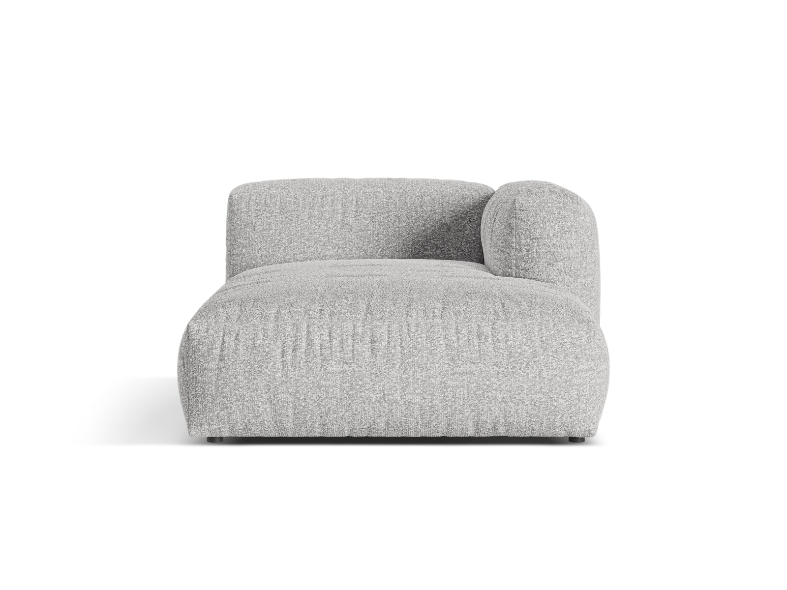 1-Sitzer Chaise Longue Rechts Martina in Silver-Monet präsentiert im Onlineshop von KAQTU Design AG. Modulares Sofa ist von Micadoni