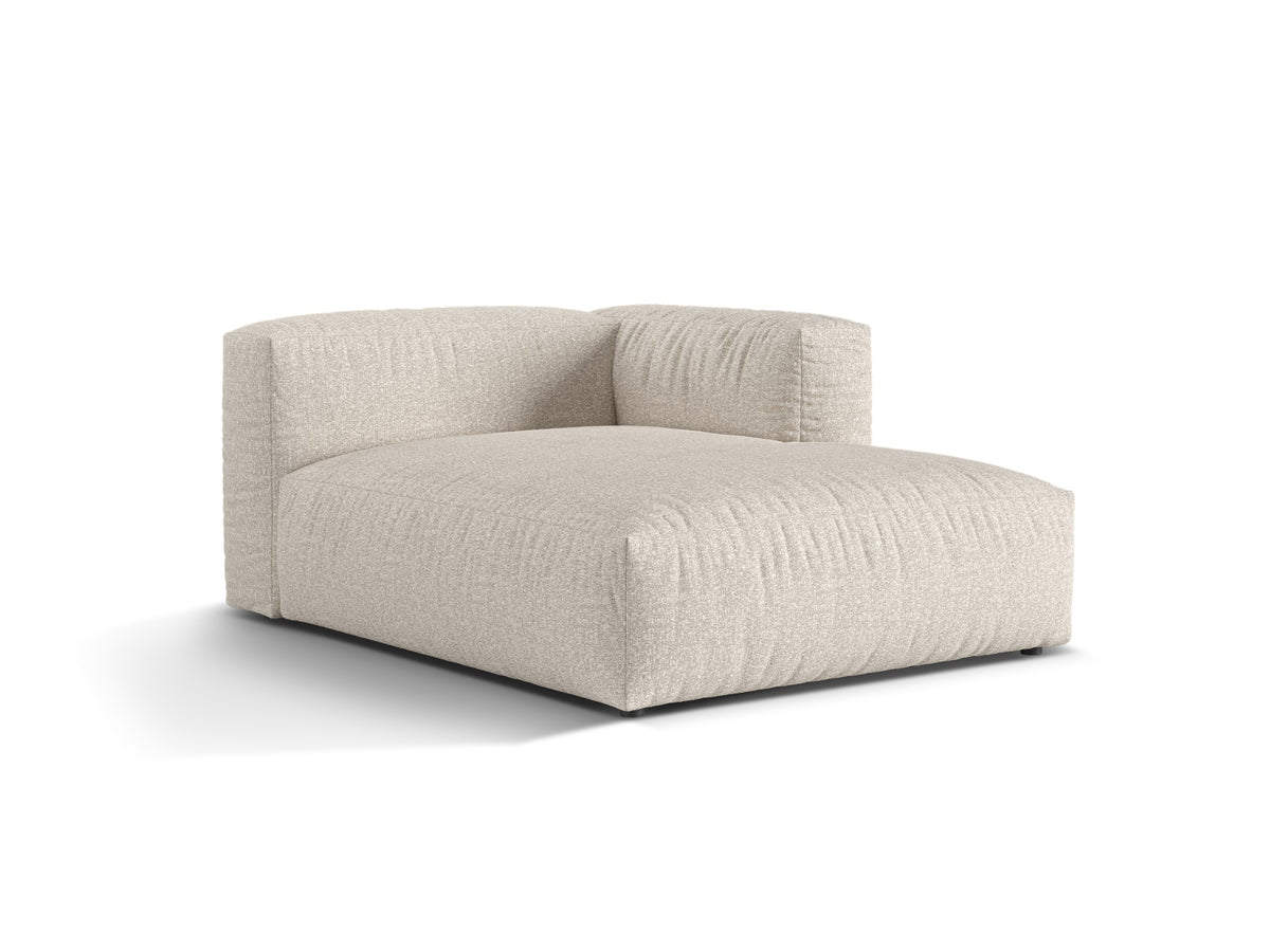 1-Sitzer Chaise Longue Rechts Martina in Beige-Monet präsentiert im Onlineshop von KAQTU Design AG. Modulares Sofa ist von Micadoni