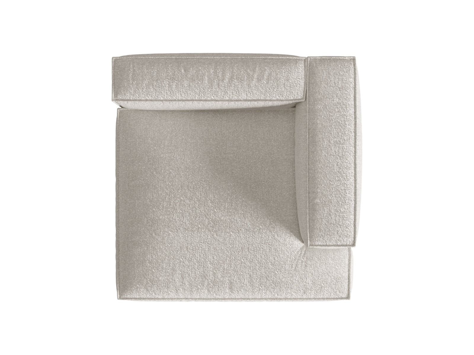 Erleben Sie die elegante Nuria Boucle Chaise Longue rechts von Micadoni – ein 1-Sitzer, der modernes Design und höchsten Komfort perfekt kombiniert.