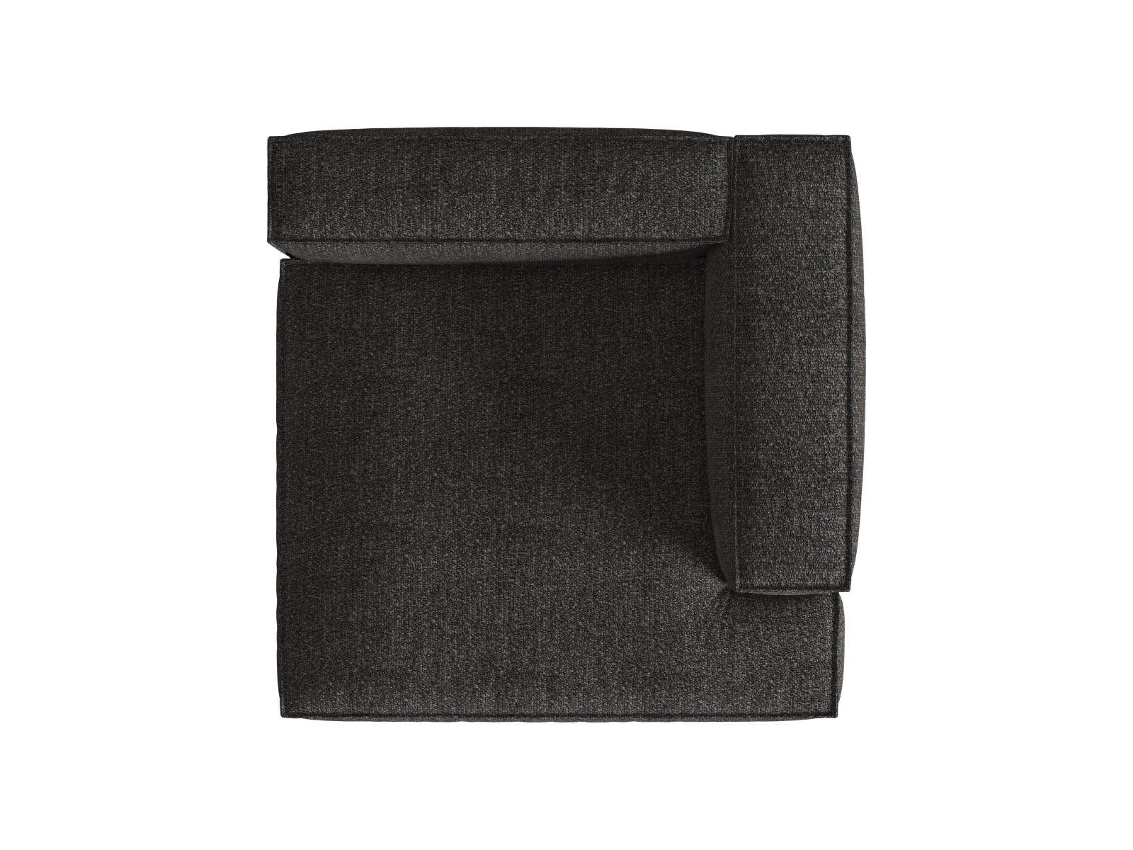 Elegante Nuria Boucle Chaise Longue rechts 1 Sitzer in zeitlosem Anthrazit, ideal für stilvolle Wohnräume und entspannende Momente.