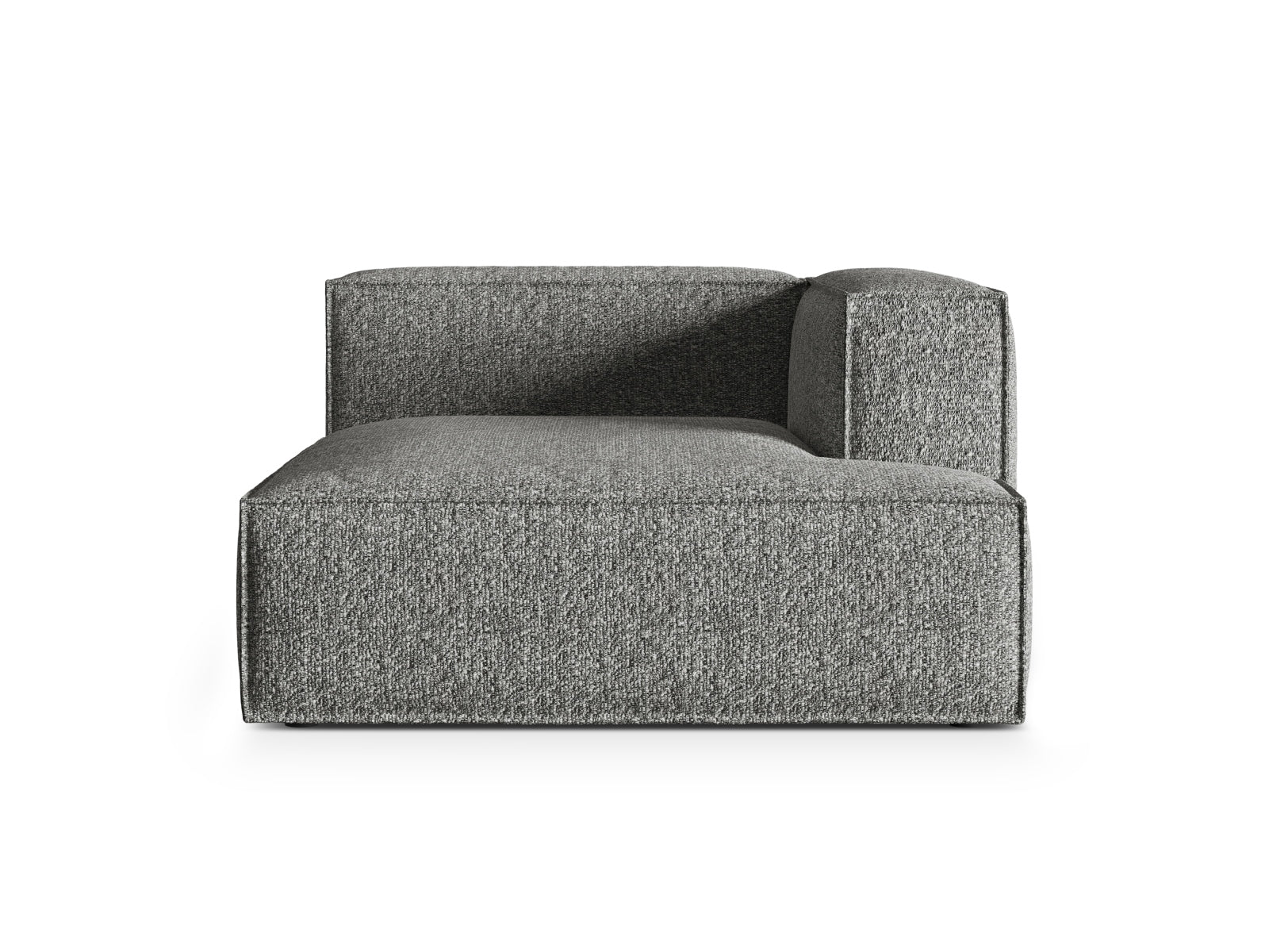 Nuria Boucle Chaise Longue rechts 1 Sitzer in Graphite präsentiert im Onlineshop von KAQTU Design AG. Modulares Sofa ist von Micadoni