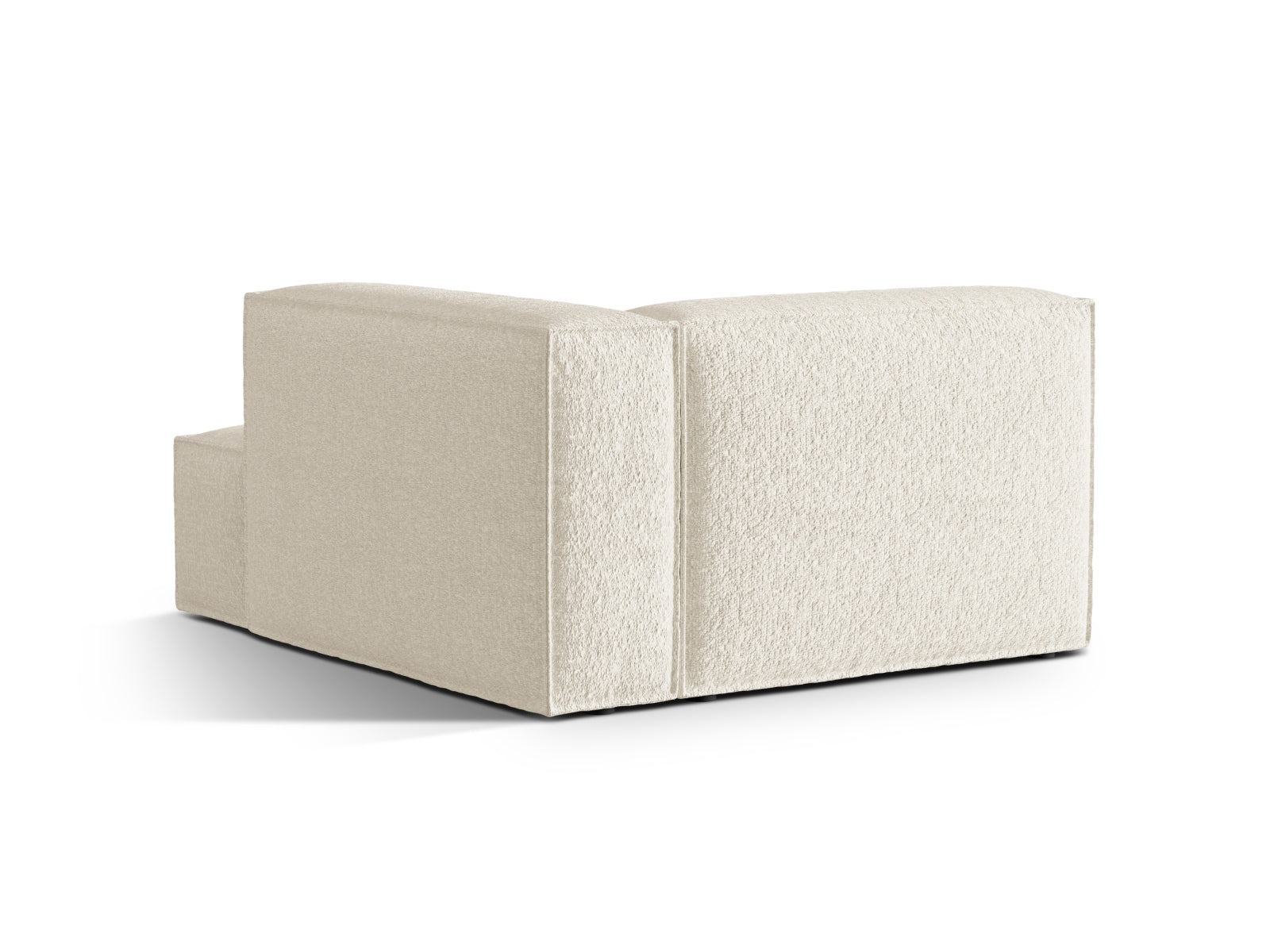 Erleben Sie die elegante Nuria Boucle Chaise Longue rechts von Micadoni – ein 1-Sitzer, der modernes Design und höchsten Komfort perfekt kombiniert.