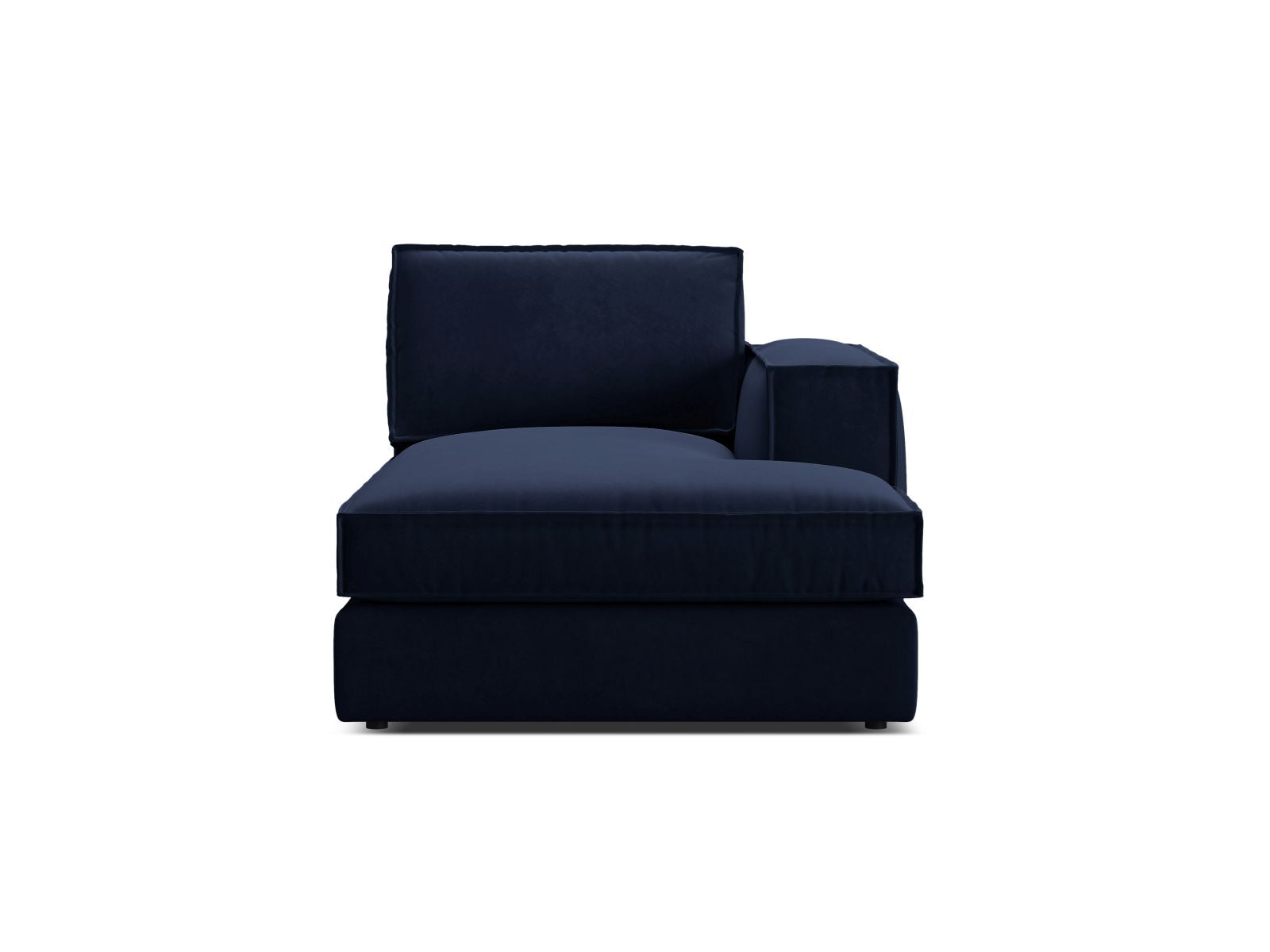 1-Sitzer Chaise Longue rechts Pola in Royal Blue-Salvador präsentiert im Onlineshop von KAQTU Design AG. Modulares Sofa ist von Micadoni