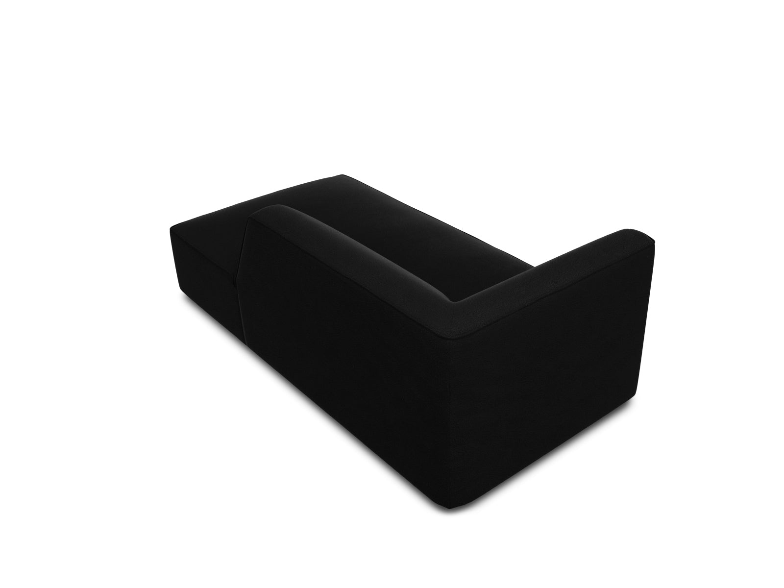 Stylisches Ruby Velour Sofa Chaise Lounge rechts, perfekt für stilvolle Interiors, bietet luxuriösen Sitzkomfort und zeitgemäße Eleganz.