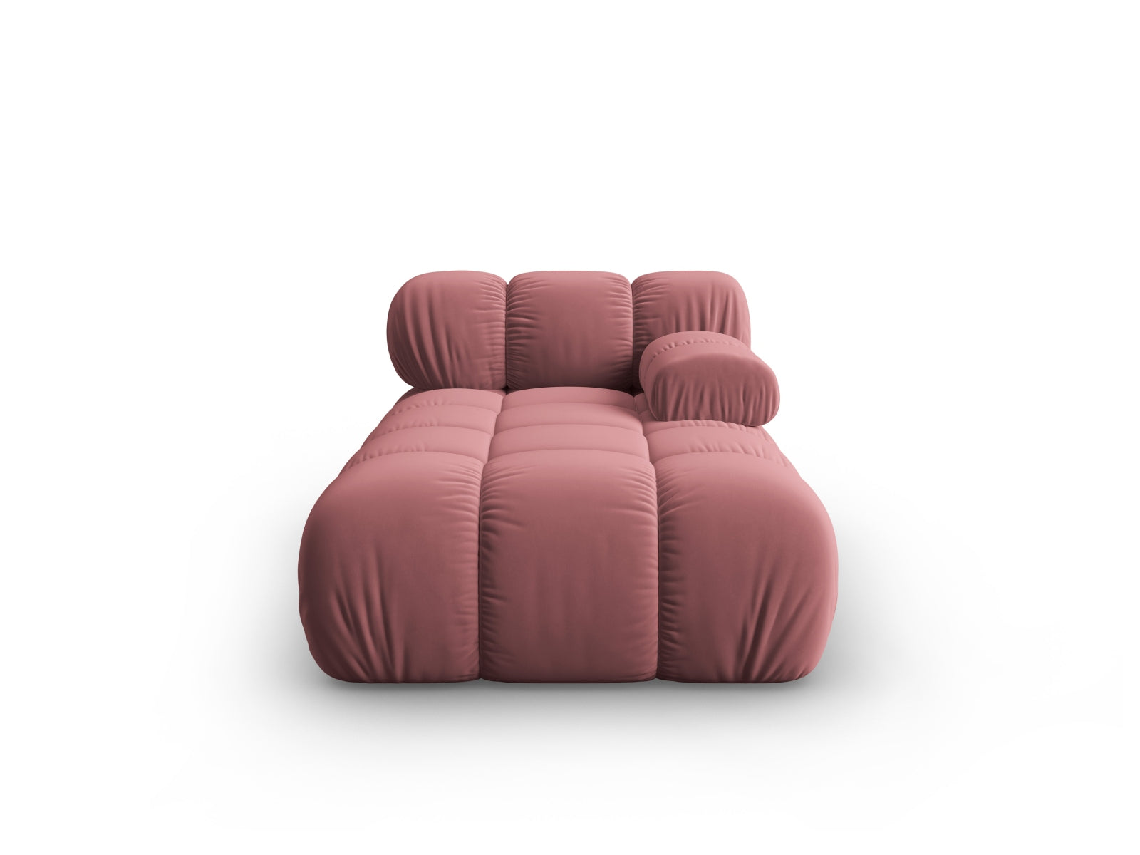 Bellis Velour Sofa Chaise Lounge rechts 1 Sitz 94cm in Pink präsentiert im Onlineshop von KAQTU Design AG. L-Sofa rechts ist von Micadoni