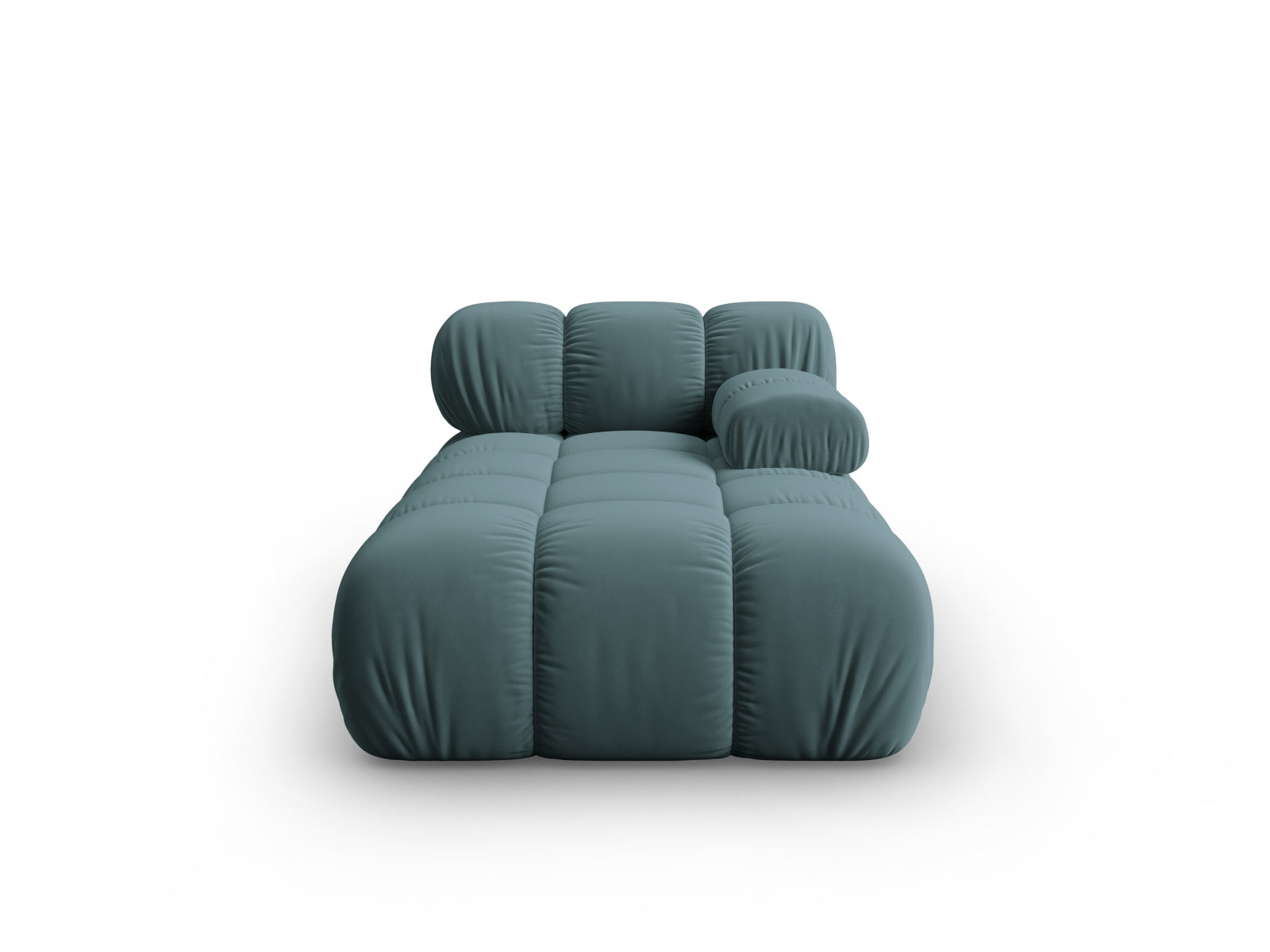 Bellis Velour Sofa Chaise Lounge rechts 1 Sitz 94cm in Turquoise präsentiert im Onlineshop von KAQTU Design AG. L-Sofa rechts ist von Micadoni