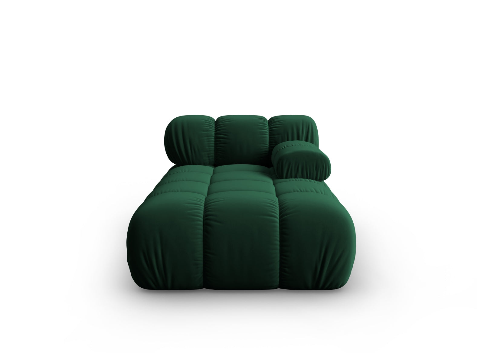 Bellis Velour Sofa Chaise Lounge rechts 1 Sitz 94cm in Bottle Green präsentiert im Onlineshop von KAQTU Design AG. L-Sofa rechts ist von Micadoni