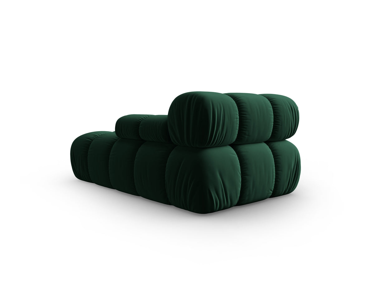 Bellis Velour Sofa Chaise Lounge rechts 1 Sitz 94cm in Bottle Green-Bluvel präsentiert im Onlineshop von KAQTU Design AG. Modulares Sofa ist von Micadoni