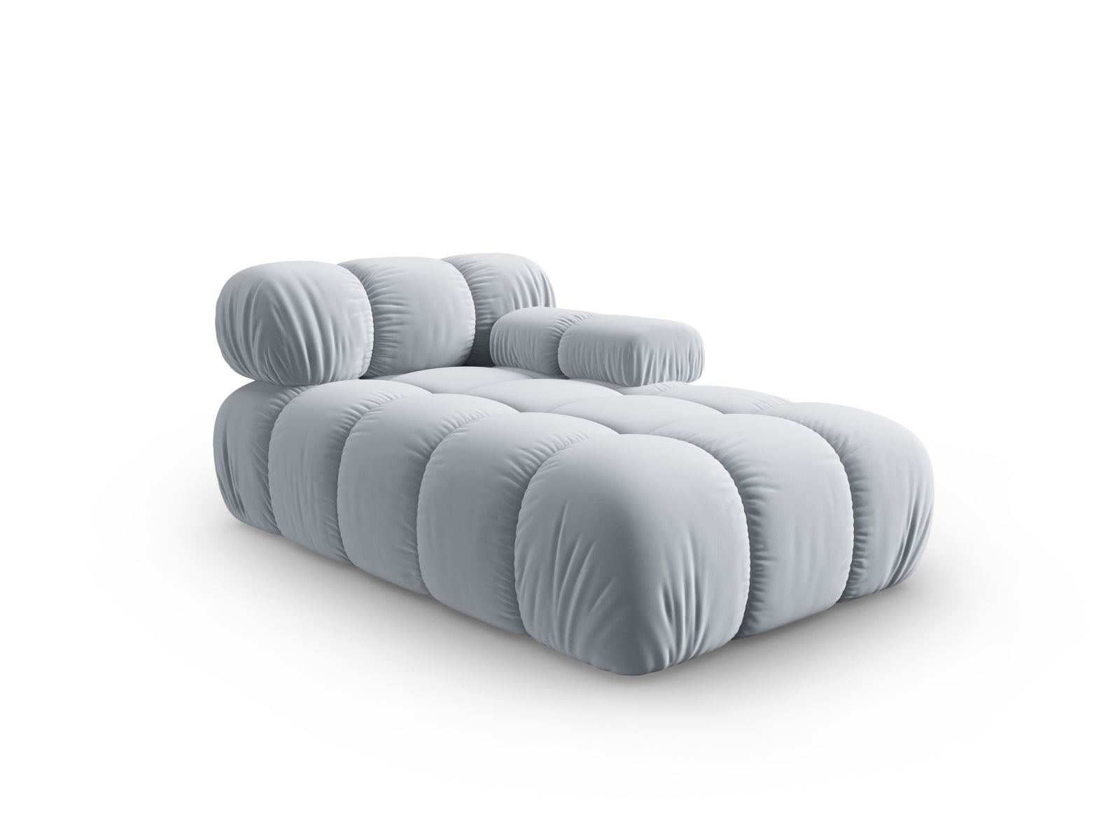 Entdecken Sie die stilvolle Bellis Velour Chaise Lounge rechts von Micadoni – ein elegantes Sofa mit 94 cm Breite, ideal für jeden Raum.