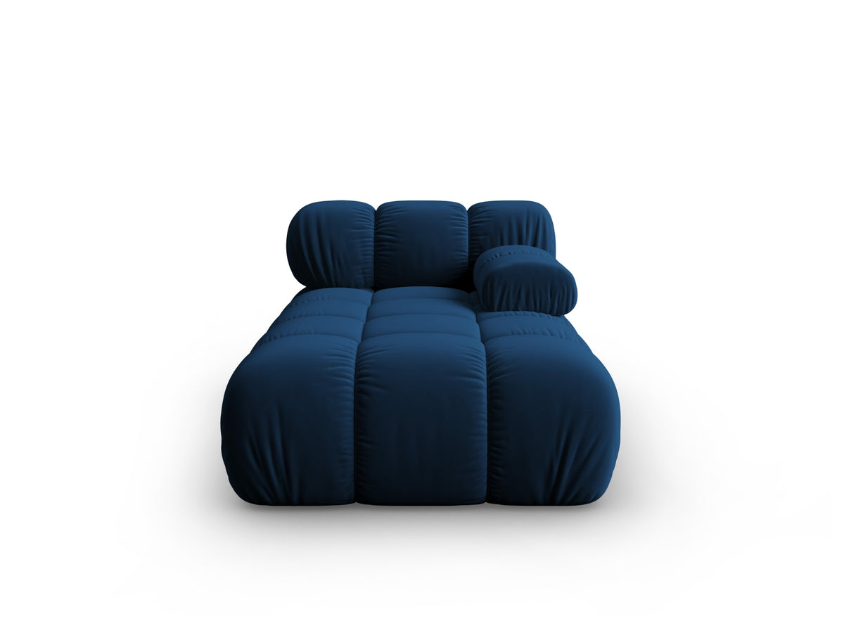 Bellis Velour Sofa Chaise Lounge rechts 1 Sitz 94cm in Royal Blue-Bluvel präsentiert im Onlineshop von KAQTU Design AG. Modulares Sofa ist von Micadoni