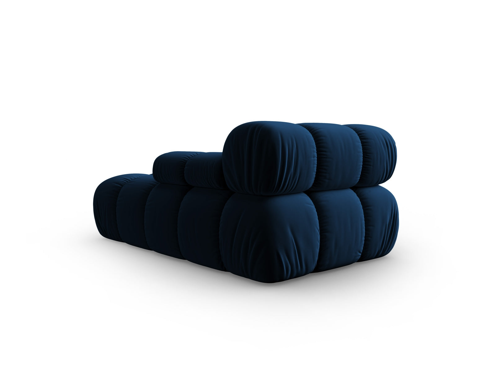 Bellis Velour Sofa Chaise Lounge rechts 1 Sitz 94cm in Royal Blue-Bluvel präsentiert im Onlineshop von KAQTU Design AG. Modulares Sofa ist von Micadoni
