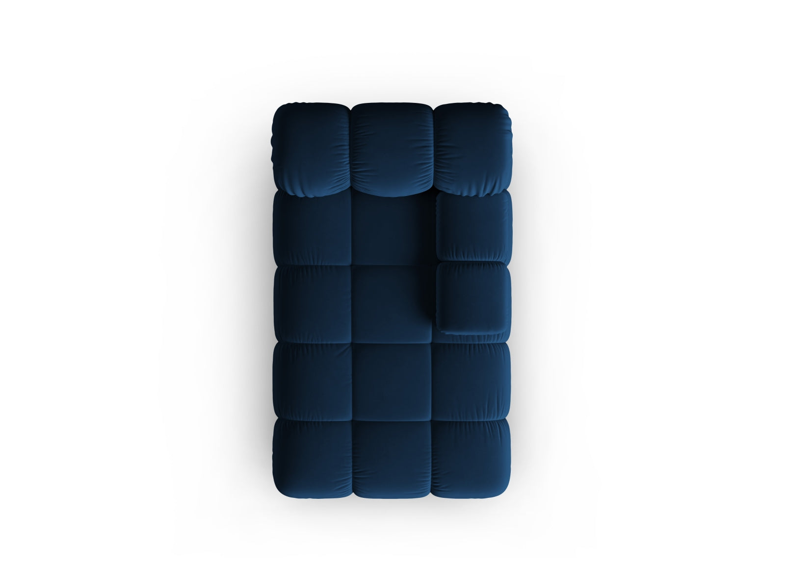 Bellis Velour Sofa Chaise Lounge rechts 1 Sitz 94cm in Royal Blue-Bluvel präsentiert im Onlineshop von KAQTU Design AG. Modulares Sofa ist von Micadoni