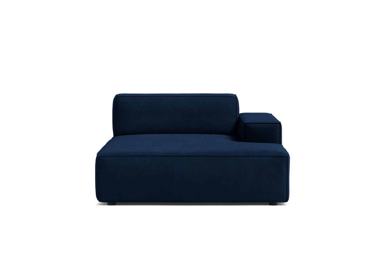 1-Sitzer Chaise Longue Rechts Jodie in Royal Blue-Bluvel präsentiert im Onlineshop von KAQTU Design AG. Modulares Sofa ist von Micadoni