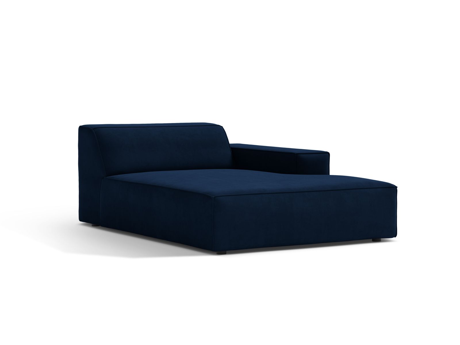 1-Sitzer Chaise Longue Rechts Jodie in Royal Blue-Bluvel präsentiert im Onlineshop von KAQTU Design AG. Modulares Sofa ist von Micadoni