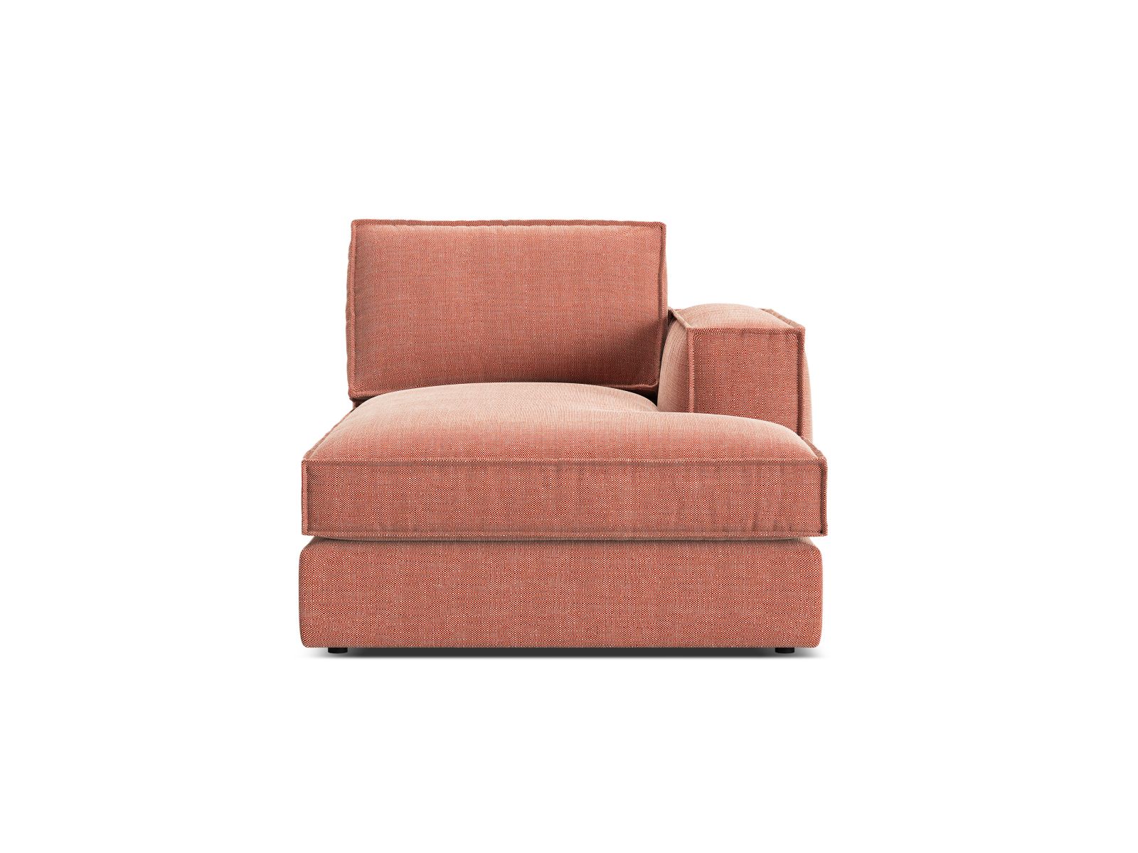 1-Sitzer Chaise Longue rechts Pola in Red-Babel präsentiert im Onlineshop von KAQTU Design AG. Modulares Sofa ist von Micadoni