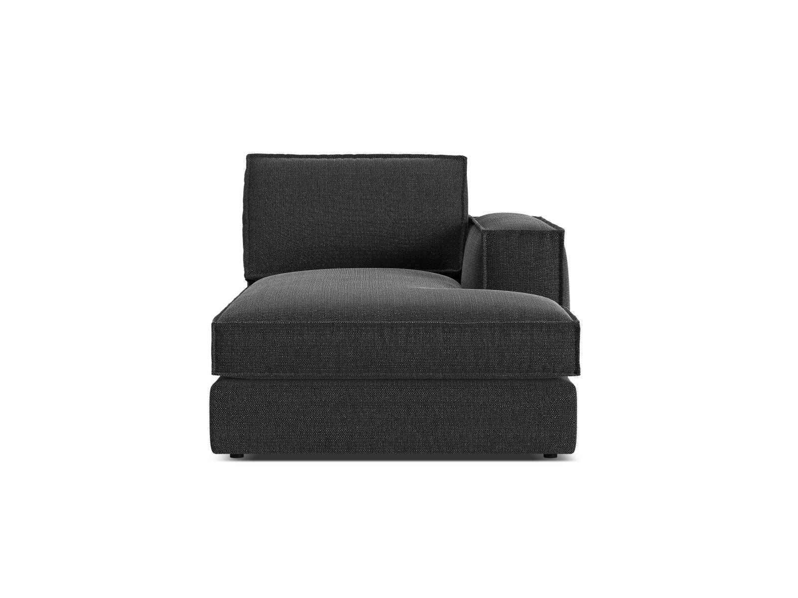 1-Sitzer Chaise Longue rechts Pola in Black-Babel präsentiert im Onlineshop von KAQTU Design AG. Modulares Sofa ist von Micadoni