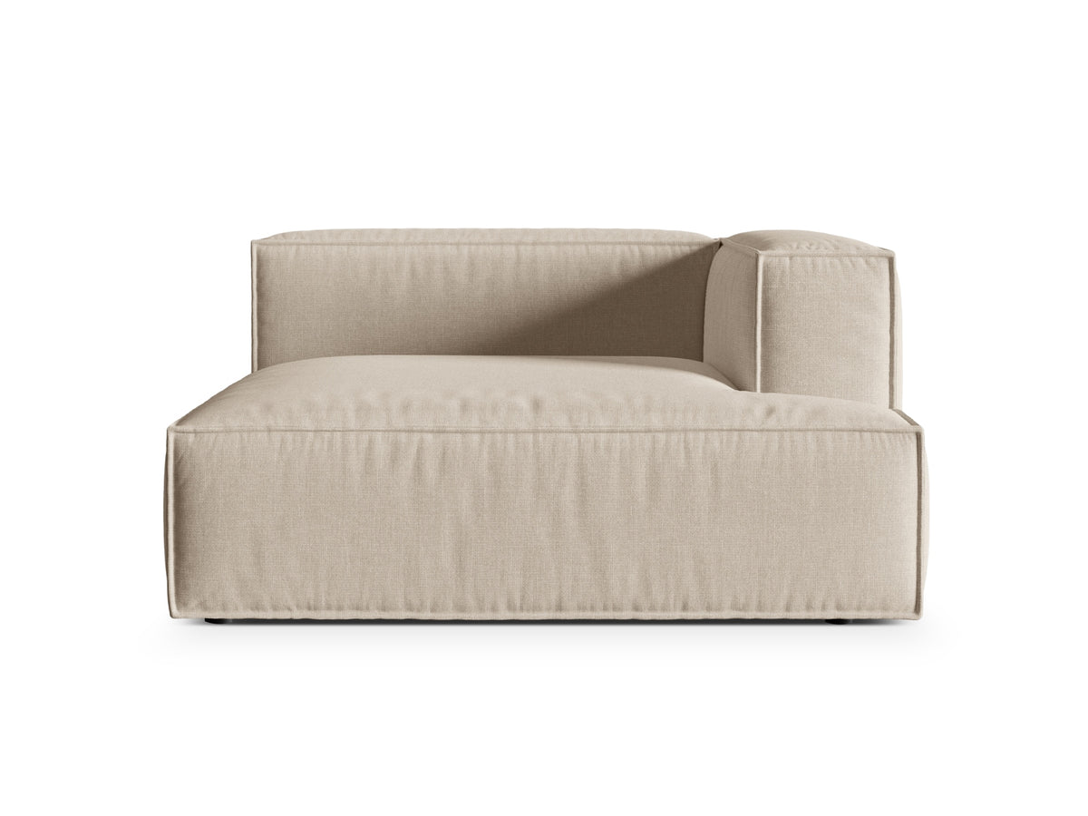 1-Sitzer Chaise Longue Rechts Nuria in Beige-Liberty präsentiert im Onlineshop von KAQTU Design AG. Modulares Sofa ist von Micadoni