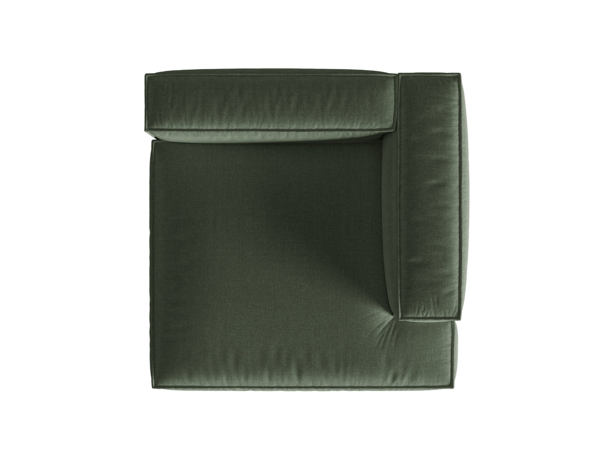 1-Sitzer Chaise Longue Rechts Nuria in Moss Green-Liberty präsentiert im Onlineshop von KAQTU Design AG. Modulares Sofa ist von Micadoni