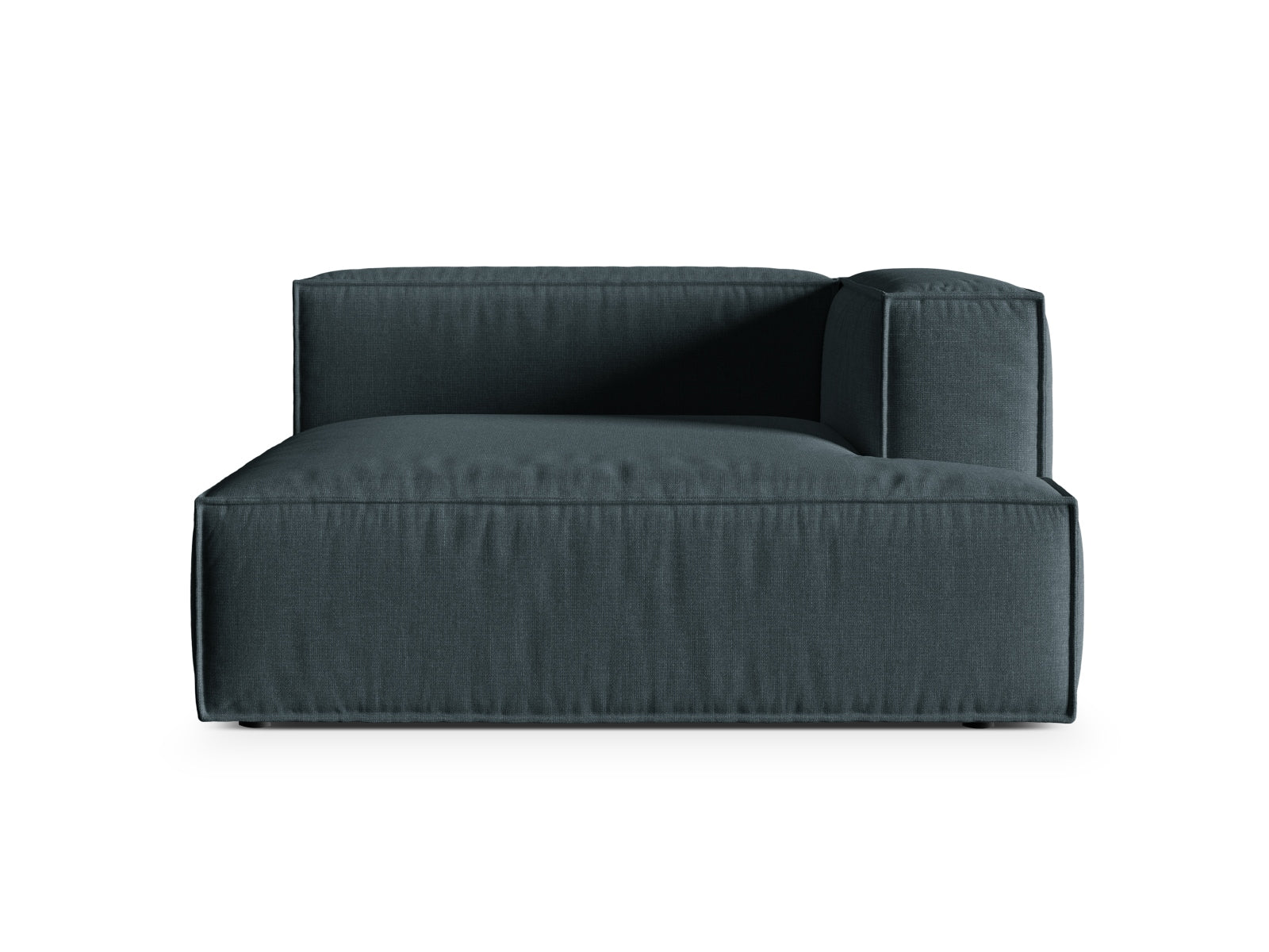 1-Sitzer Chaise Longue Rechts Nuria in Deep Petrol-Liberty präsentiert im Onlineshop von KAQTU Design AG. Modulares Sofa ist von Micadoni