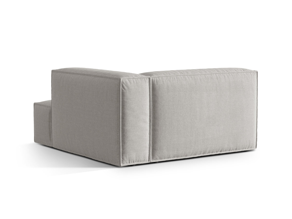 1-Sitzer Chaise Longue Rechts Nuria in Light Grey-Liberty präsentiert im Onlineshop von KAQTU Design AG. Modulares Sofa ist von Micadoni