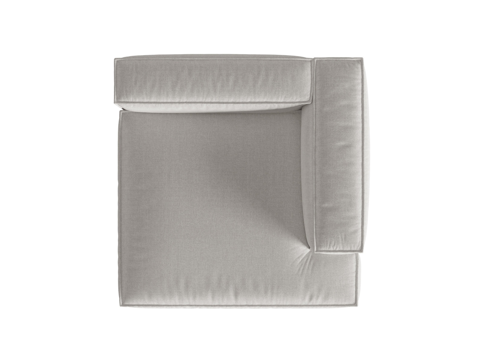 Moderne 1-Sitzer Chaise Longue Rechts Nuria in zeitlosem Grau, perfekt für gemütliche Leseecken und stilvolle Einrichtungskonzepte.