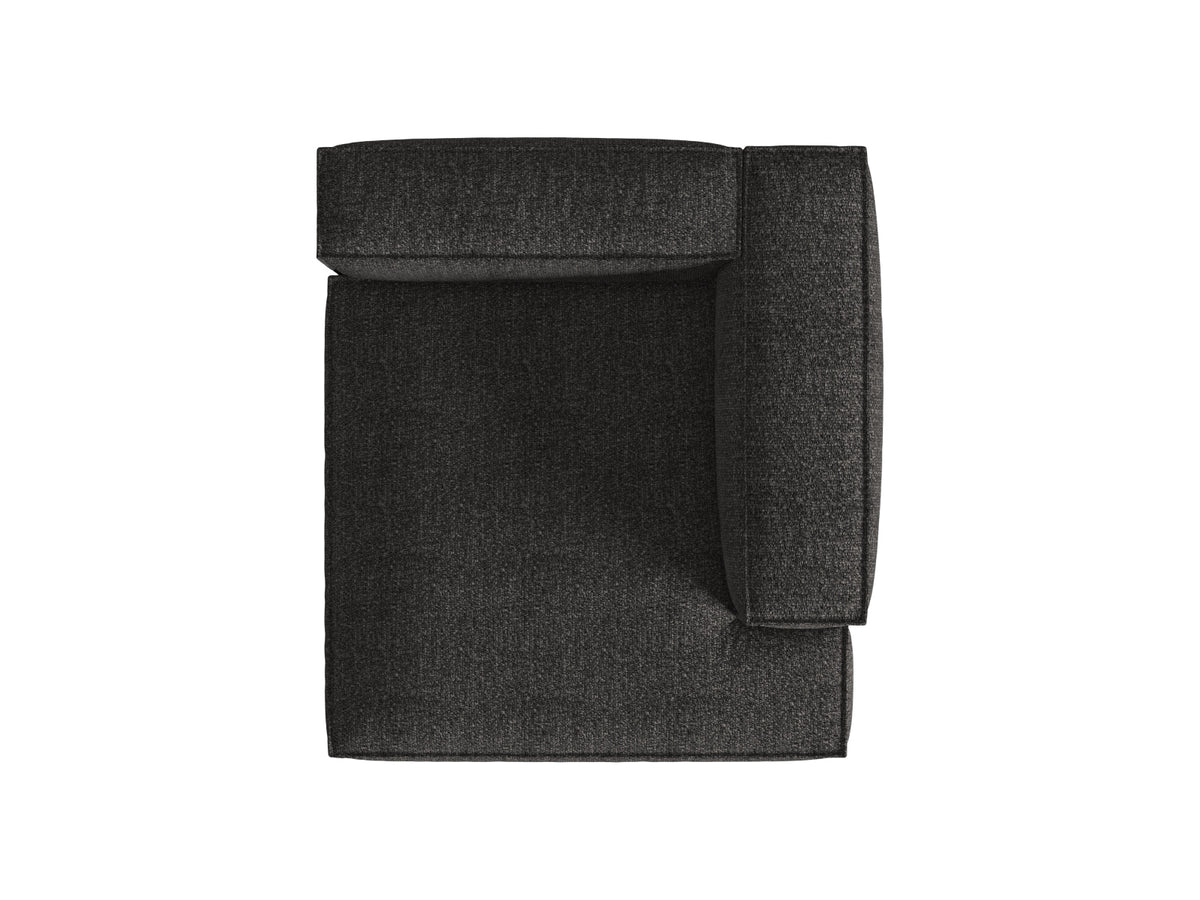 Nuria Boucle Chaise Longue rechts 1 Sitzer in Anthracite-Monet präsentiert im Onlineshop von KAQTU Design AG. Modulares Sofa ist von Micadoni