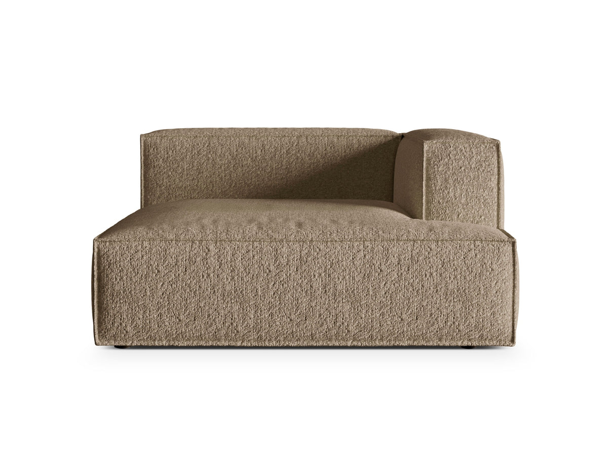 Nuria Boucle Chaise Longue rechts 1 Sitzer in Cappuccino-Monet präsentiert im Onlineshop von KAQTU Design AG. Modulares Sofa ist von Micadoni