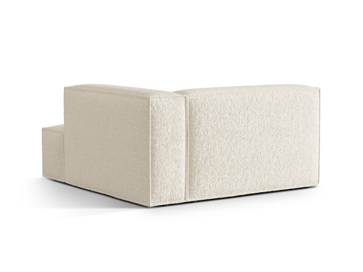Nuria Boucle Chaise Longue rechts 1 Sitzer in Ivory-Monet präsentiert im Onlineshop von KAQTU Design AG. Modulares Sofa ist von Micadoni