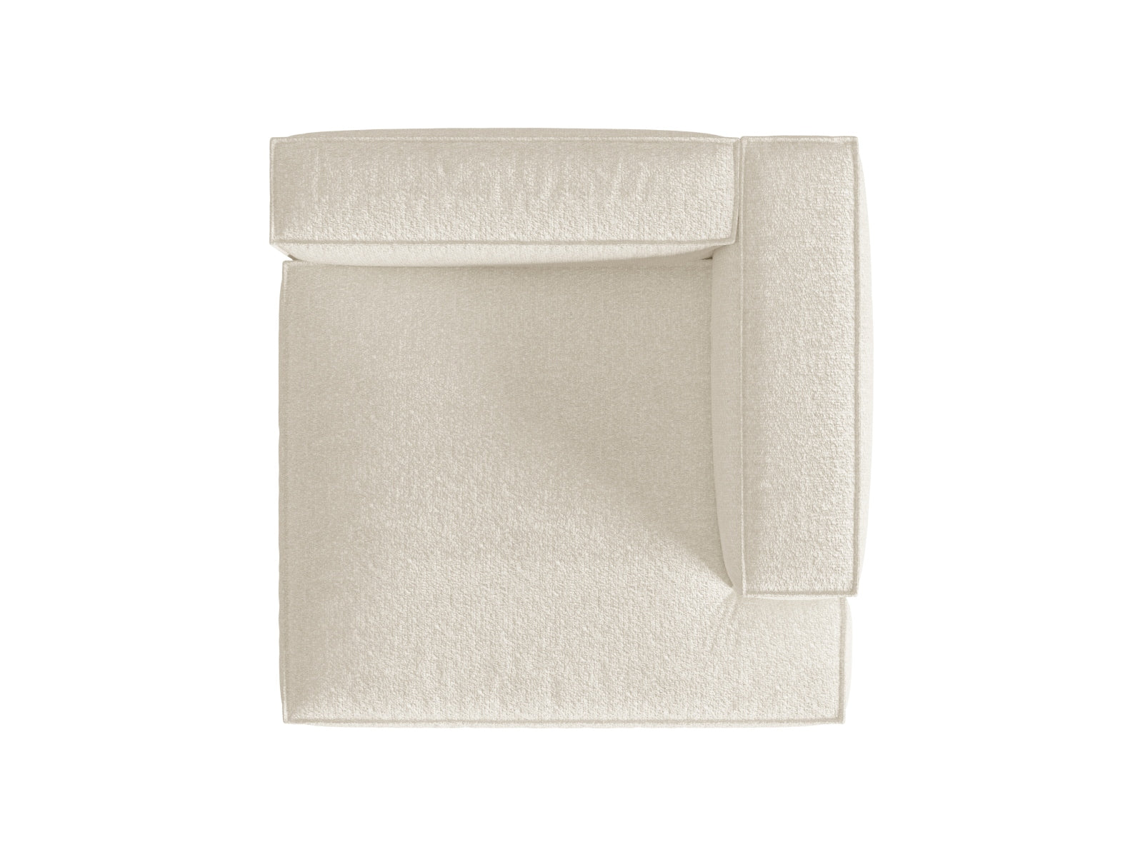 Erleben Sie die elegante Nuria Boucle Chaise Longue rechts von Micadoni – ein 1-Sitzer, der modernes Design und höchsten Komfort perfekt kombiniert.